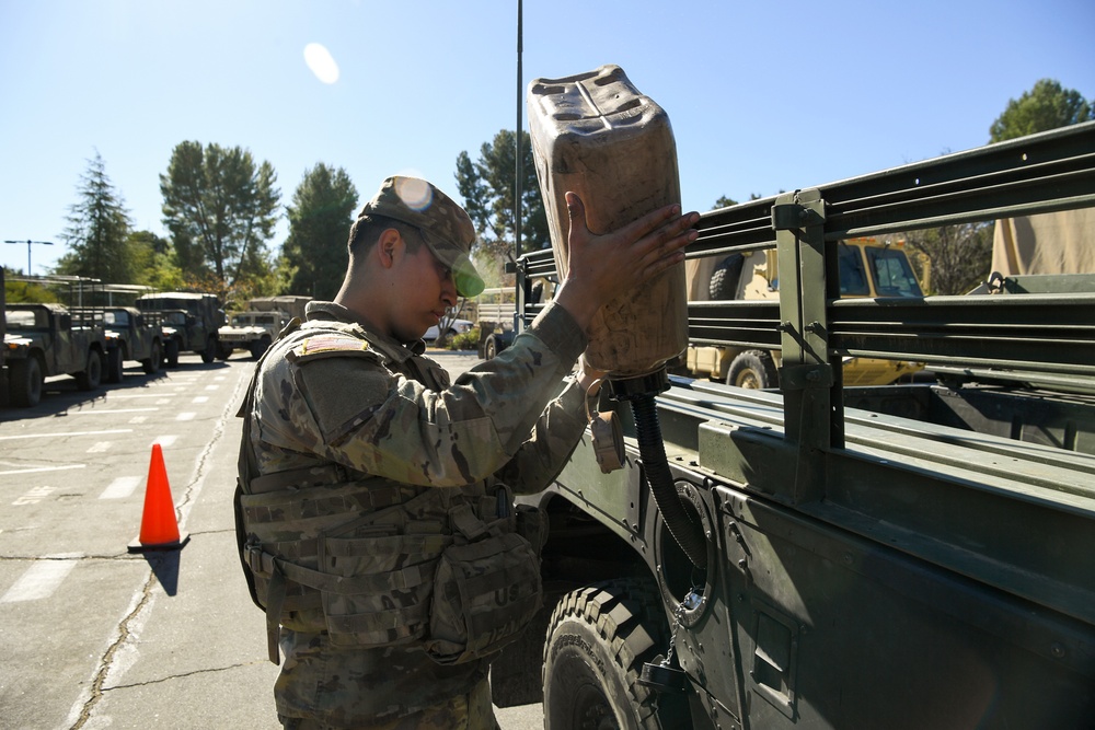 CA National Guard Stays Ready to Support Wildfire Efforts in Southern California