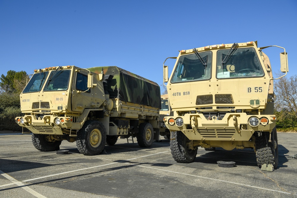 CA National Guard Stays Ready to Support Wildfire Efforts in Southern California