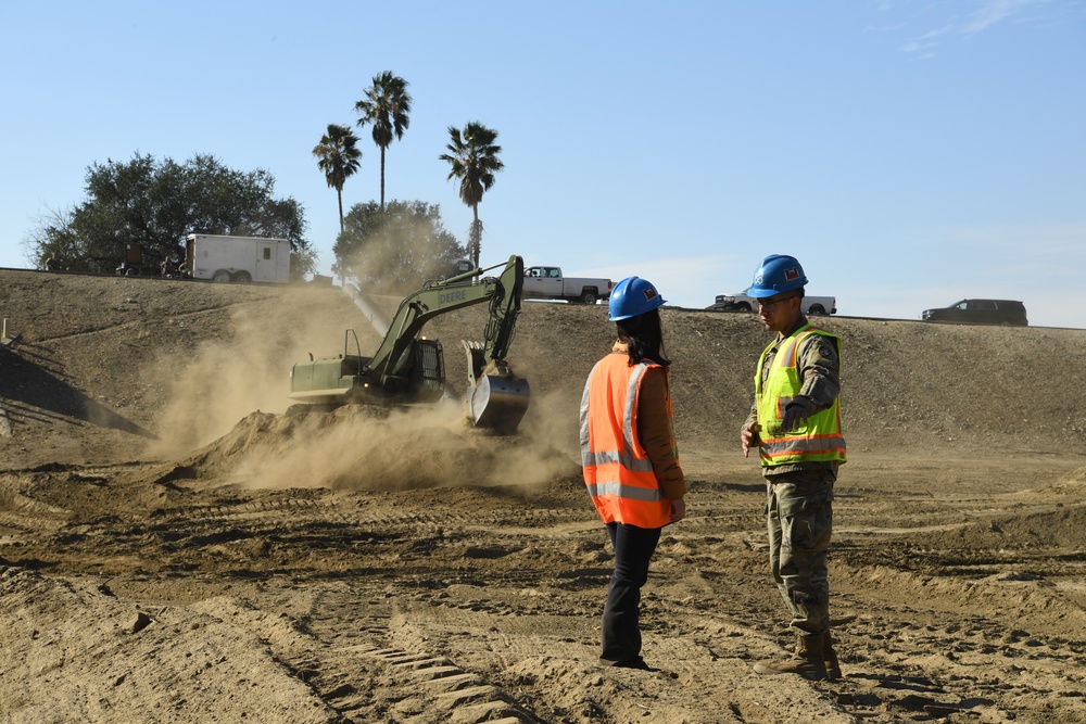 CA National Guard Engineers Clear Sierra Madre Villa Debris Basin to Protect Local Community