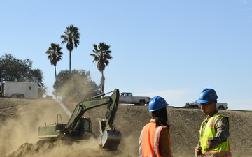 CA National Guard Engineers Clear Sierra Madre Villa Debris Basin to Protect Local Community