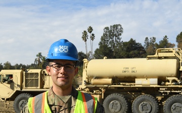 CA National Guard Engineers Clear Sierra Madre Villa Debris Basin to Protect Local Community