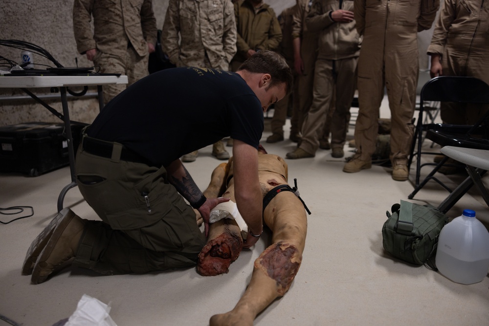 HMLA-269 takes TCCC level II course during SLTE 1-25