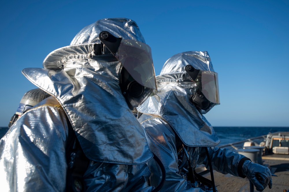 Sailors Stand Watch For Crash And Salvage