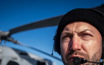 Sailor Observes Flight Operations