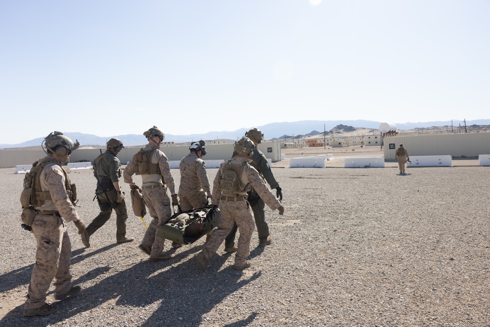 HMLA-269 hoists simulated casualties during SLTE 1-25