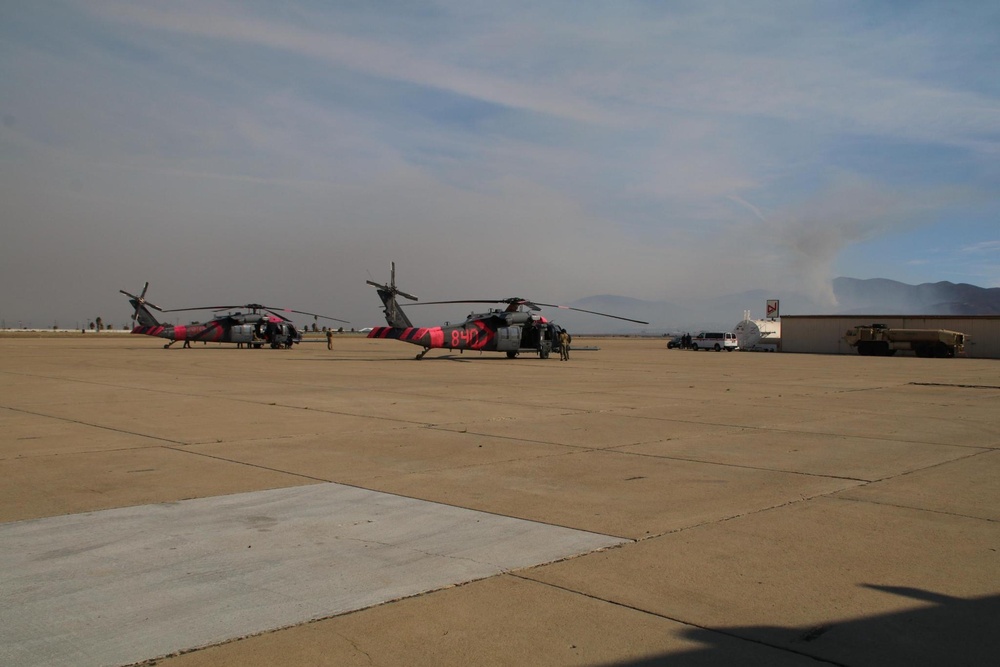 129th Rescue Wing fights Border 2 Fires over San Diego