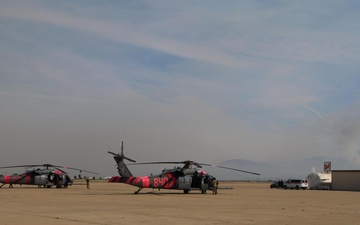 129th Rescue Wing fights Border 2 Fires over San Diego