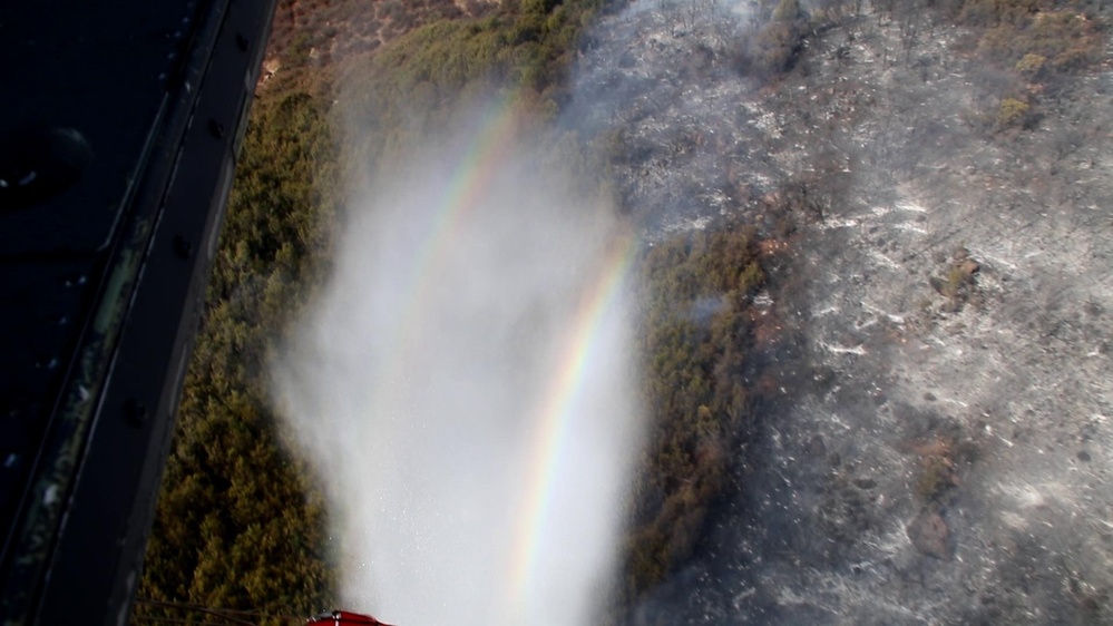 129th Rescue Wing fights Border 2 Fires over San Diego