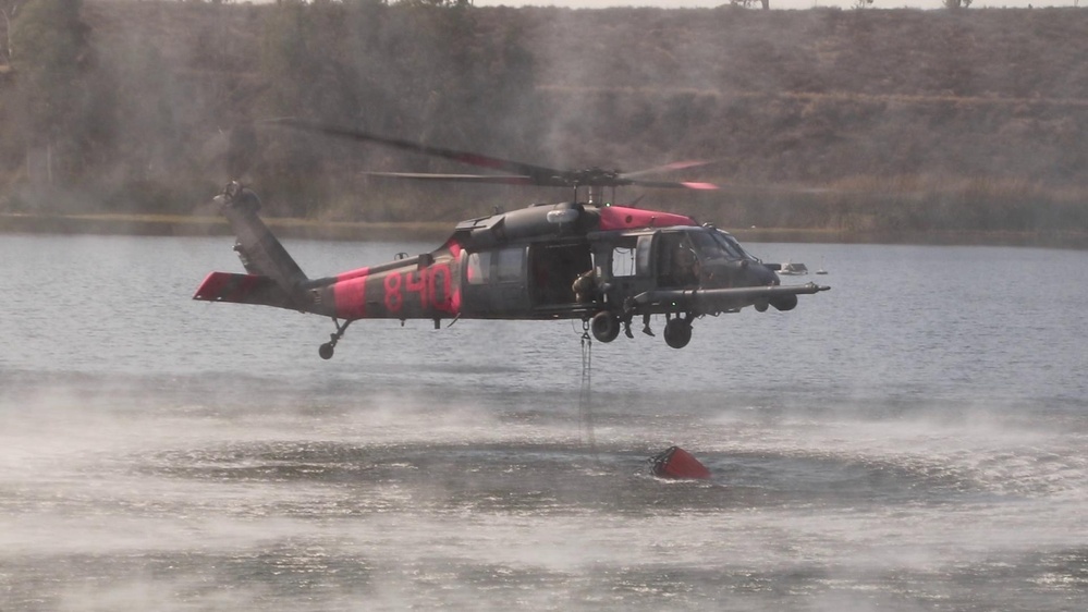 129th Rescue Wing fights Border 2 Fires over San Diego