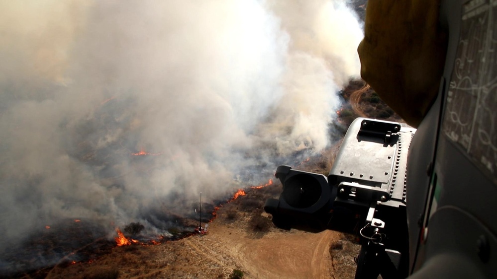 129th Rescue Wing fights Border 2 Fires over San Diego