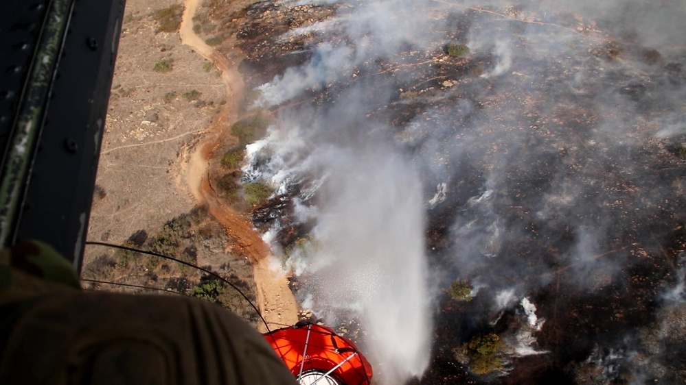 129th Rescue Wing fights Border 2 Fires over San Diego