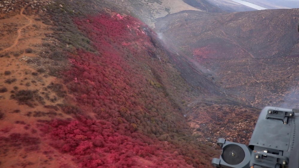 129th Rescue Wing fights Border 2 Fires over San Diego