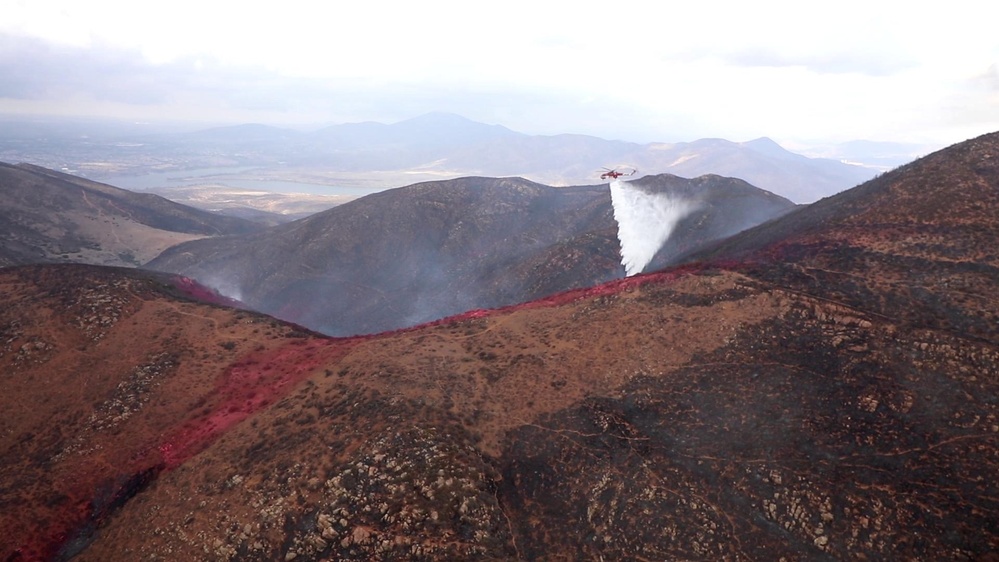 129th Rescue Wing fights Border 2 Fires over San Diego