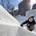 Sculpting an F-35C out of snow for Sapporo Snow Festival 2025