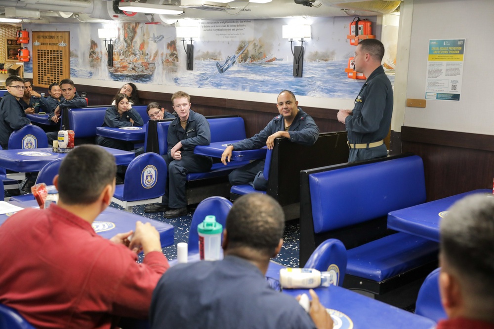 USS Princeton conducts routine operations as part of the Carl Vinson Carrier Strike Group