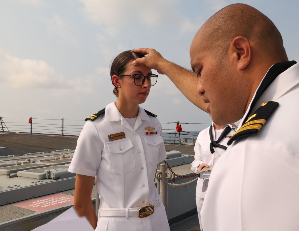 USS William P. Lawrence conducts routine operations as part of the Carl Vinson Carrier Strike Group