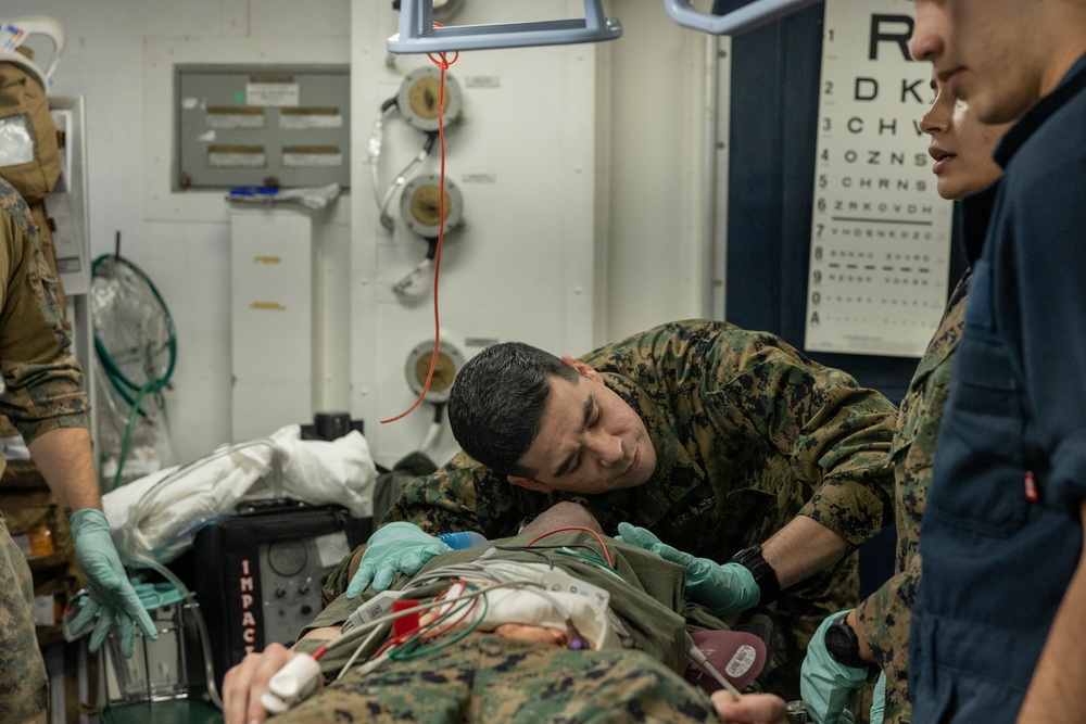 31st MEU conducts Medical Drills aboard LHA 6