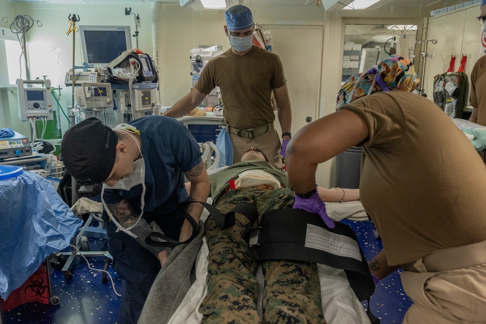 31st MEU conducts Medical Drills aboard LHA 6