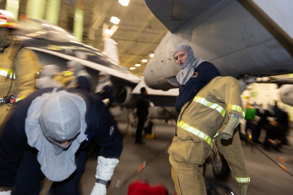 USS Gerald R. Ford (CVN 78) conducts pre-deployment training