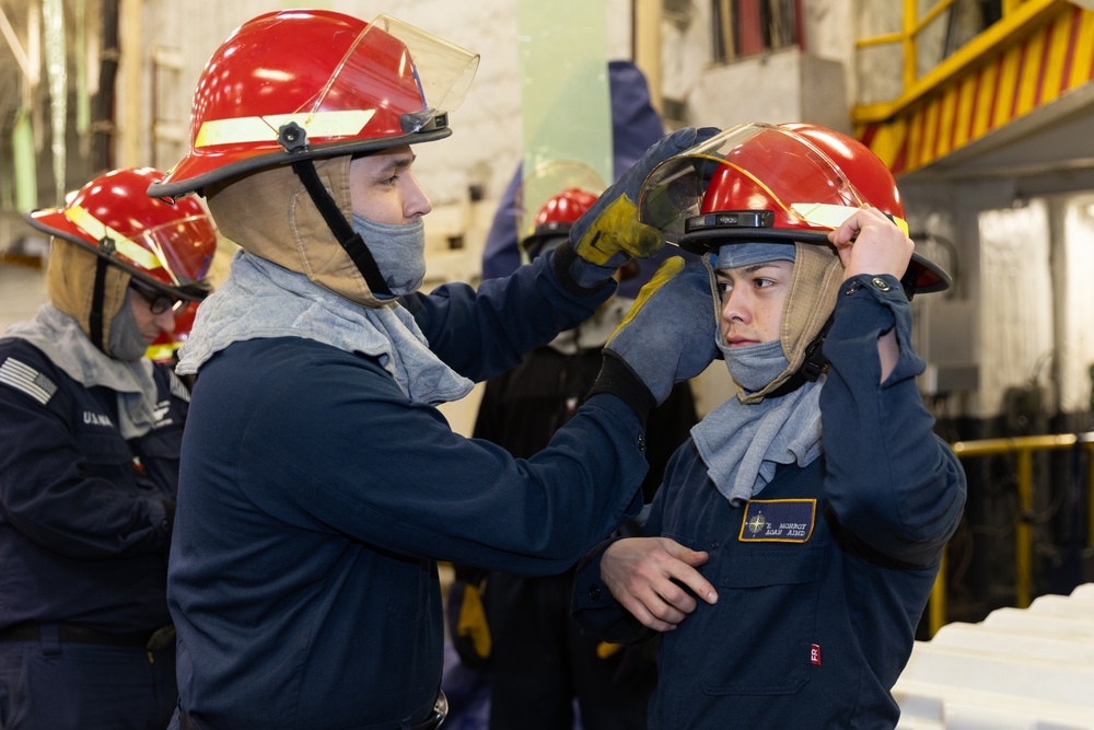 USS Gerald R. Ford (CVN 78) conducts pre-deployment training