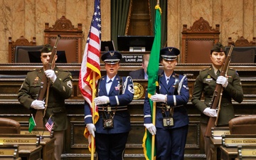 Washington Guard members take part in annual Legislative Day at the state Capitol