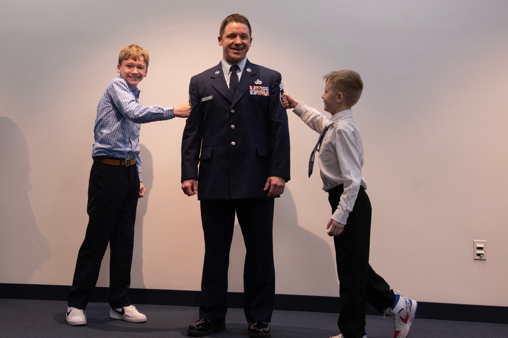 The 179th Cyberspace Wing held a Promotion Ceremony for the Newest Chief Master Sgt.