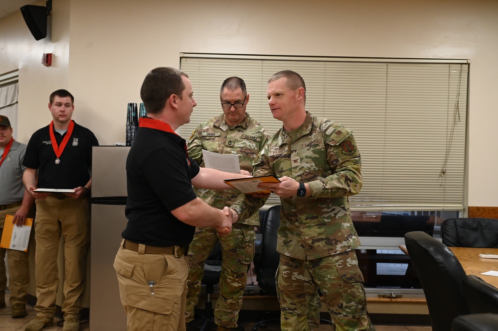 Medal Awarded to the 186th Airfueling Wing Fire Department