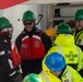 USCGC Polar Star (WAGB 10) conducts cutter boat and dive operations in Winter Quarters Bay during Operation Deep Freeze