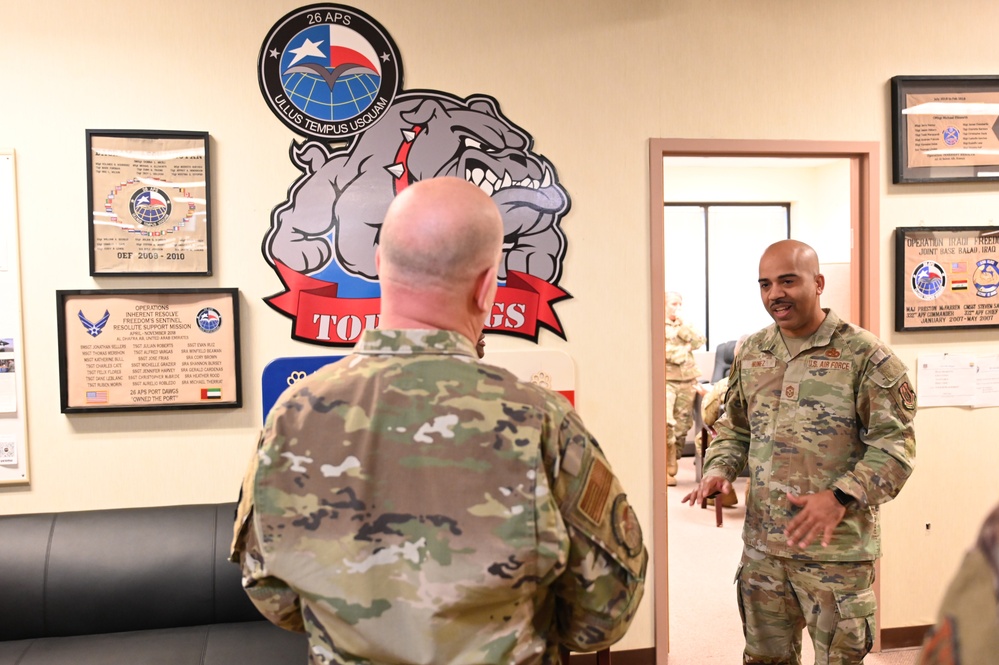 CMSgt Israel Nunez Visits Aerial Port Squadrons at JBSA-Lackland