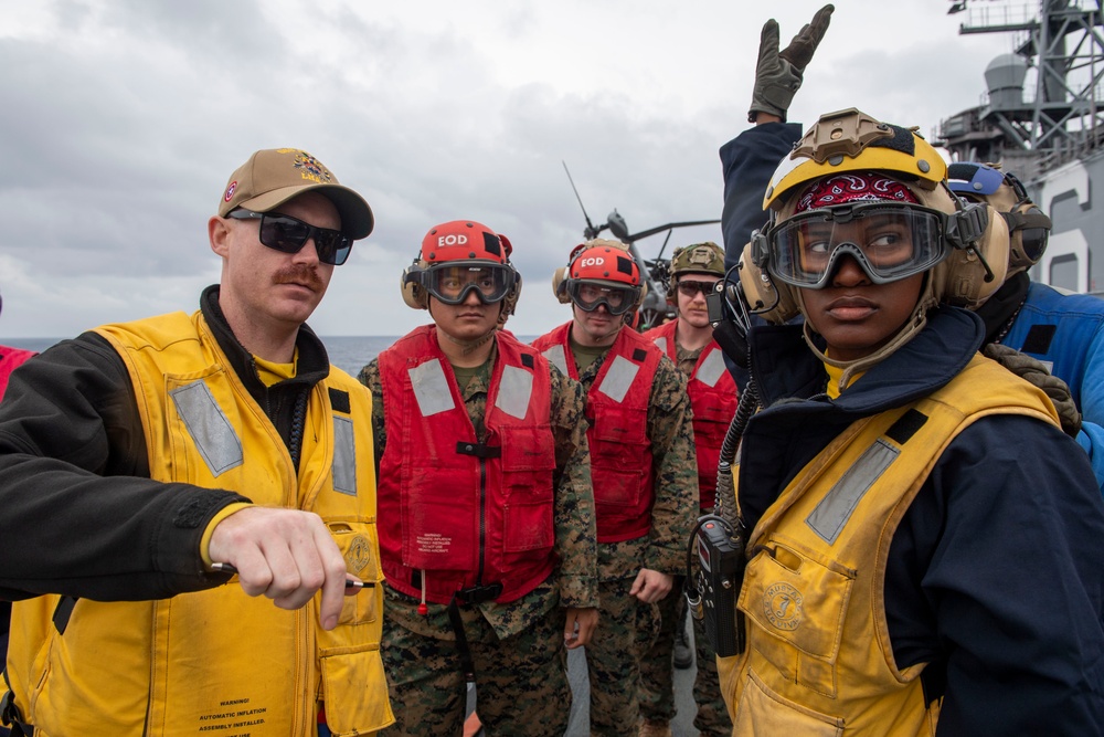 Flight Deck Firefighting Drill abaord USS America (LHA 6)