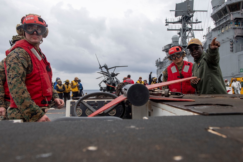 Flight Deck Firefighting Drill abaord USS America (LHA 6)