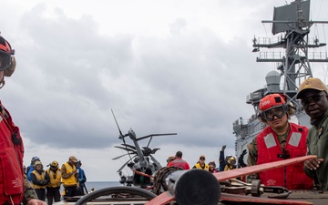 Flight Deck Firefighting Drill abaord USS America (LHA 6)