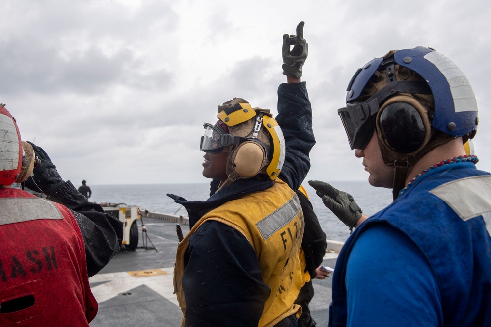 Flight Deck Firefighting Drill abaord USS America (LHA 6)