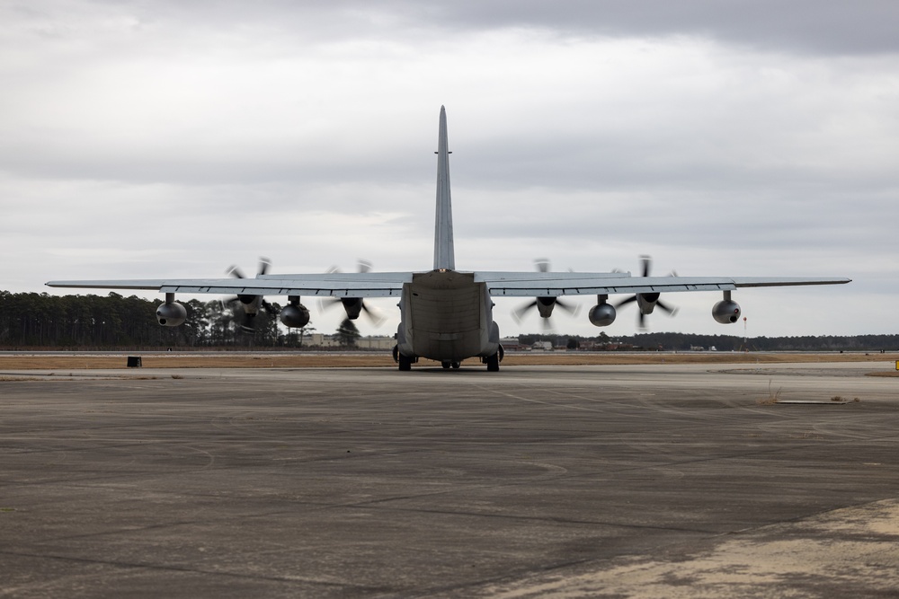 U.S. Marines with 2nd Marine Division depart for Naval Station Guantanamo Bay