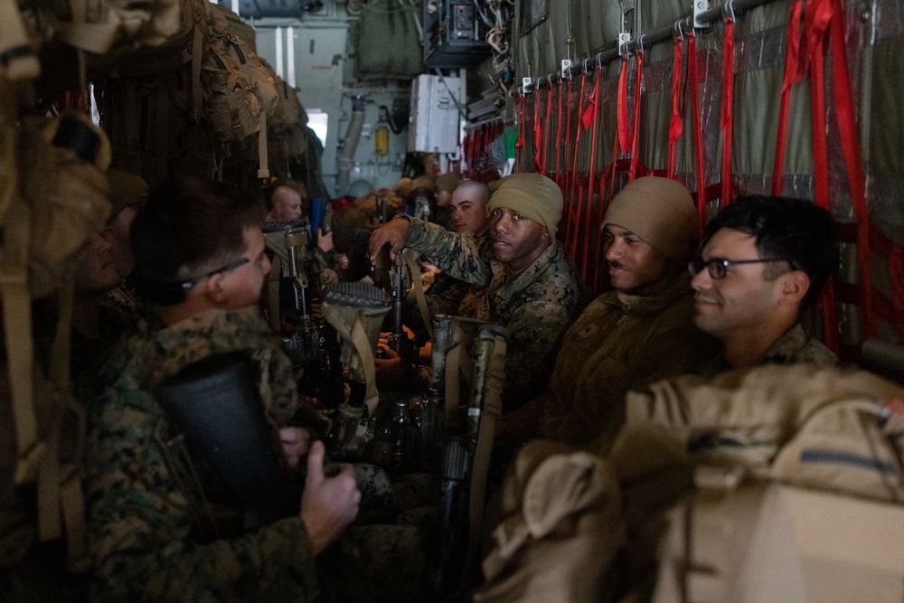 U.S. Marines with 2nd Marine Division depart for Naval Station Guantanamo Bay