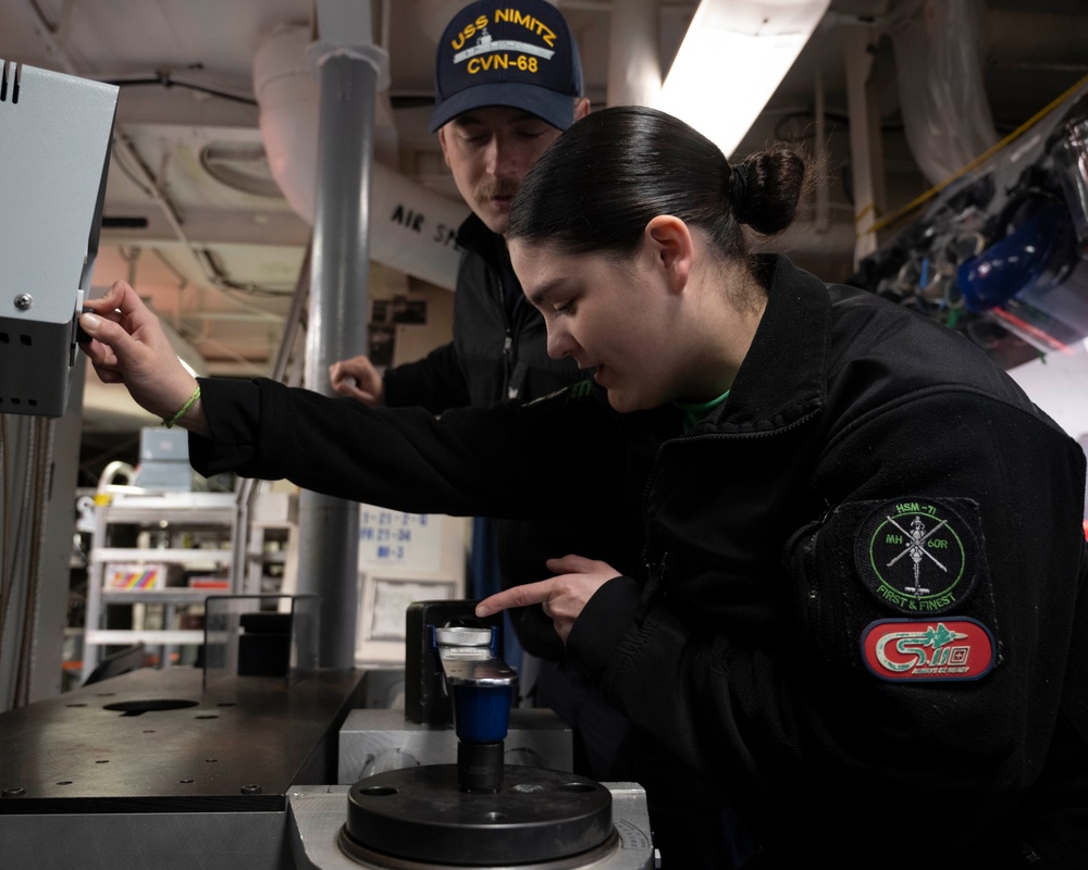 Nimitz Sailors Calibrate Torque Wrench