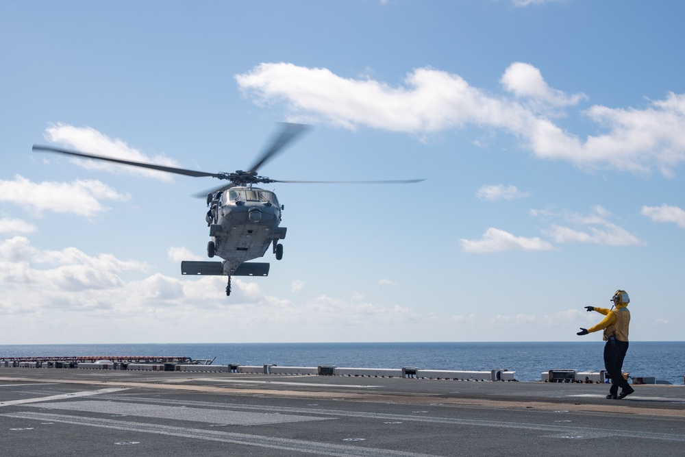 USS America (LHA 6) Conducts Flight Operations