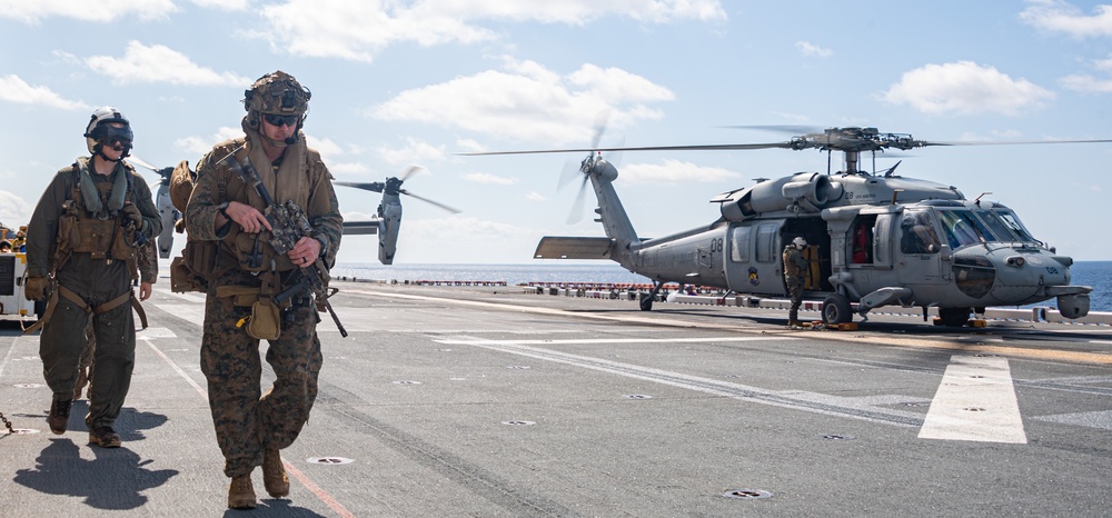 USS America (LHA 6) Conducts Flight Operations