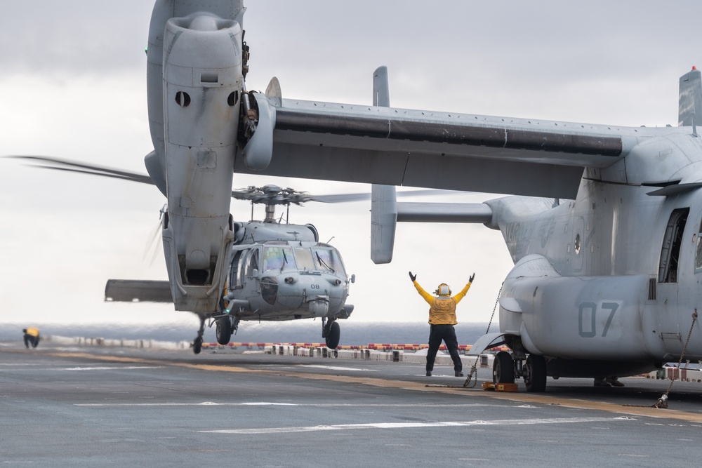 USS America (LHA 6) Conducts Flight Operations