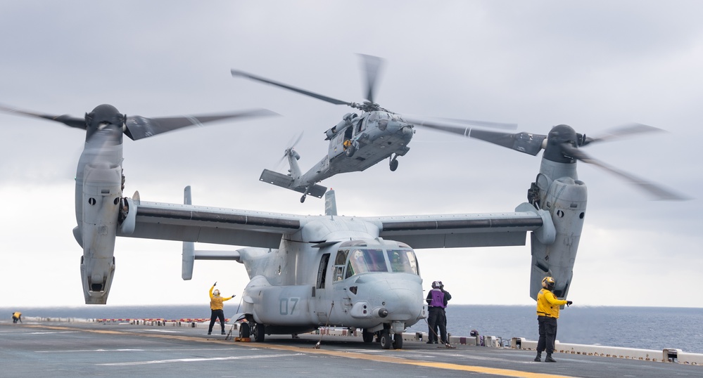 USS America (LHA 6) Conducts Flight Operations