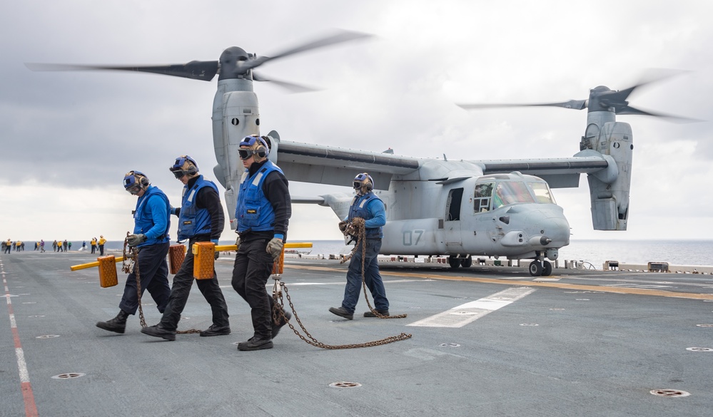 USS America (LHA 6) Conducts Flight Operations