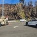 U.S. Army Military Police work with LA Police Department to aid in fire relief