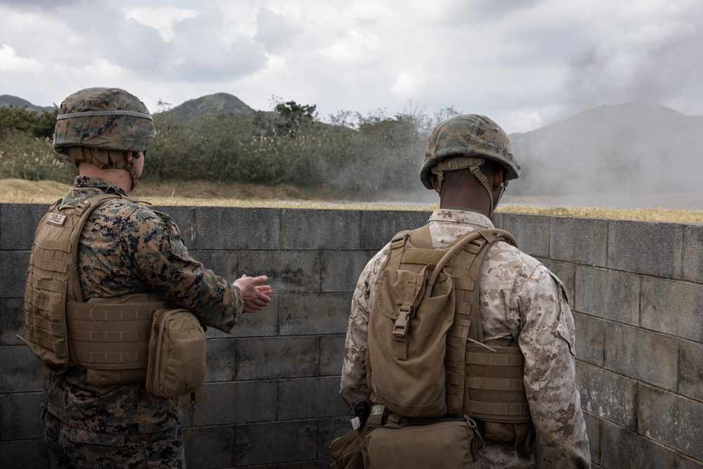 Headline: 7th Communication Battalion Stormbreaker 25.1 | Marines Throw Grenades Down Range