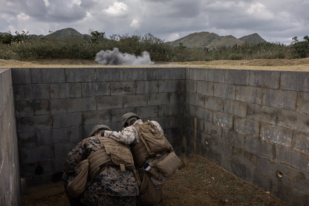 Headline: 7th Communication Battalion Stormbreaker 25.1 | Marines Throw Grenades Down Range