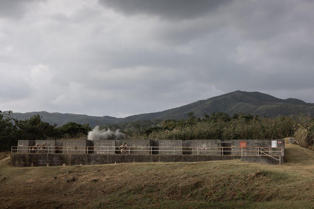 Headline: 7th Communication Battalion Stormbreaker 25.1 | Marines Throw Grenades Down Range