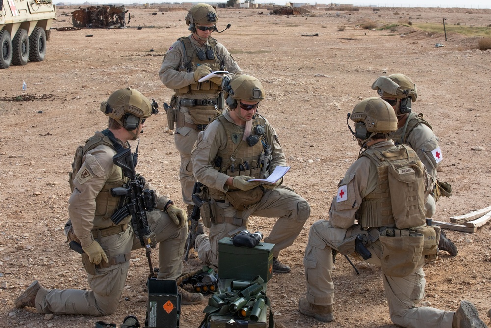 Coalition Members Conduct Live Fire Exercise Near Al Asad Air Base