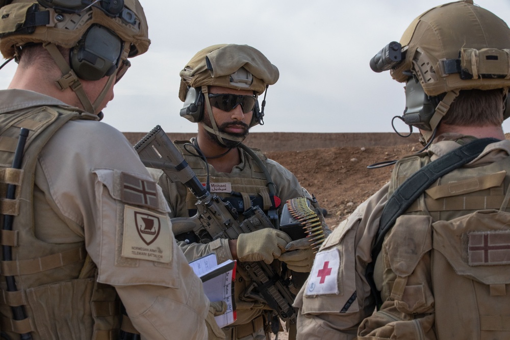 Coalition Members Conduct Live Fire Exercise Near Al Asad Air Base