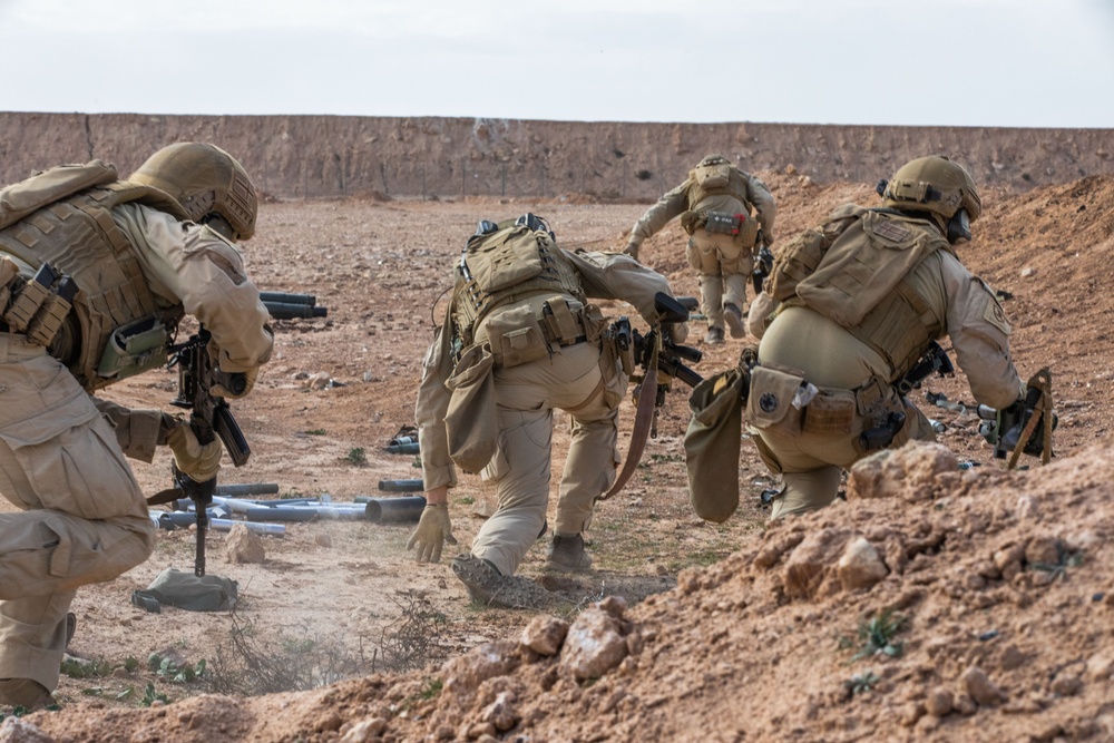 Coalition Members Conduct Live Fire Exercise Near Al Asad Air Base