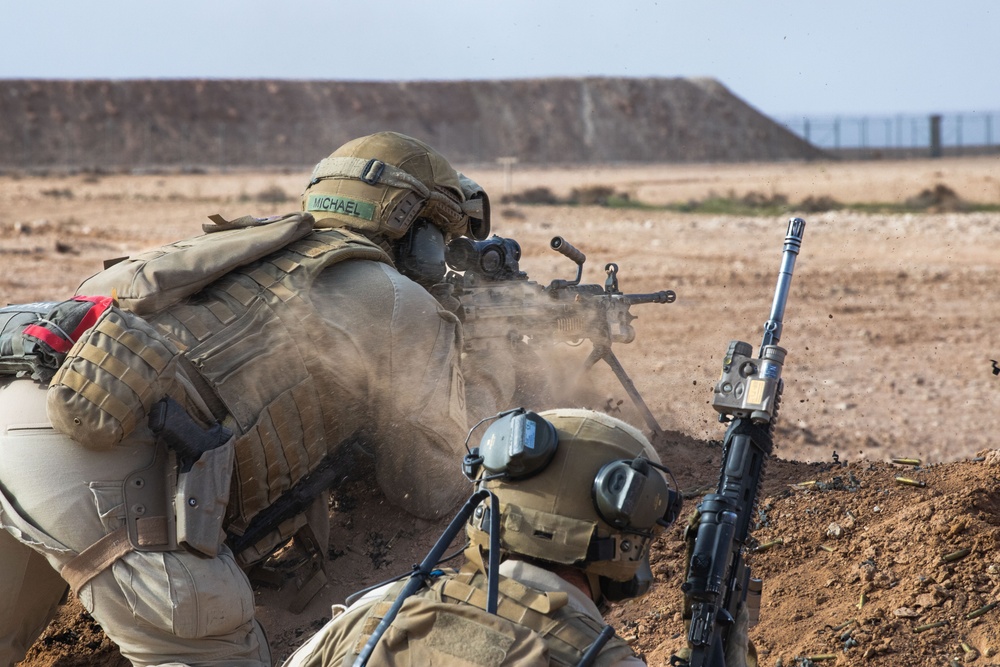 Coalition Members Conduct Live Fire Exercise Near Al Asad Air Base