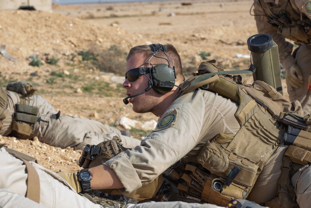 Coalition Members Conduct Live Fire Exercise Near Al Asad Air Base